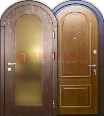 Металлическая арочная дверь ДА-12 в банк в Раменском