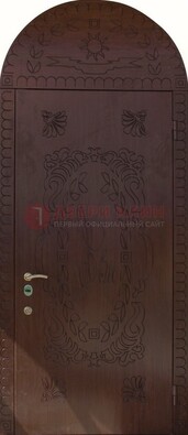Железная арочная дверь с рисунком ДА-1 для аптеки в Наро-Фоминске