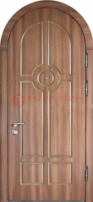 Арочная дверь с отделкой массивом ДА-35 в Раменском