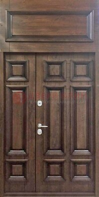 Классическая входная дверь с верхней фрамугой ДФГ-15 в Раменском