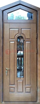 Железная дверь Винорит с фрамугой для частного дома ДФГ-34 в Раменском