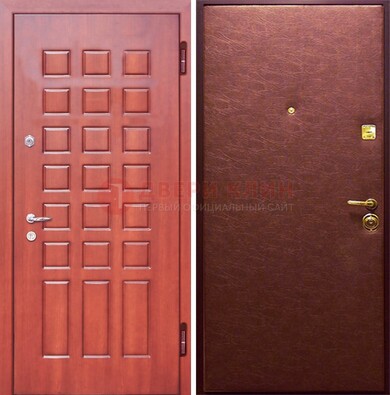 Входная дверь с МДФ и винилискожей ДМ-178 для офиса в Раменском