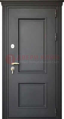 Чёрная дверь с МДФ ДМ-520 в Раменском