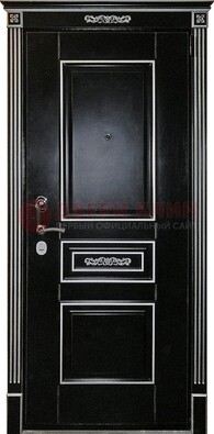 Чёрная дверь с МДФ ДМ-521 в Раменском