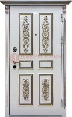 Входная дверь с массивом дуба в белом цвете ДМД-62 в Раменском