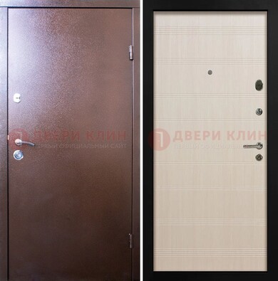 Входная дверь с порошковым покрытием и терморазрывом МДФ ДП-210 в Раменском