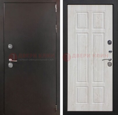 Стальная дверь с порошковым напылением с филенчатой МДФ ДП-238 в Раменском