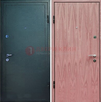 Черная входная дверь с порошковым покрытием ДП-32 в Раменском