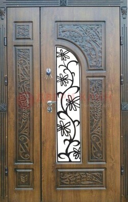 Морозостойкая металлическая парадная дверь ДПР-12 в Раменском
