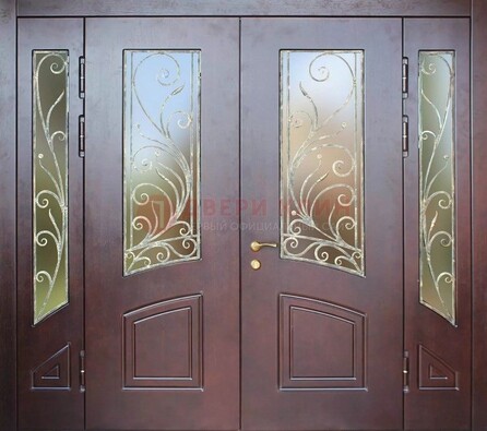 Парадная дверь ДПР-58 с остеклением в Раменском