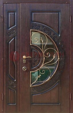 Полуторная железная дверь Винорит в классическом стиле ДСК-272 в Раменском