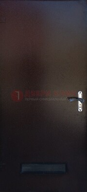 Черная железная техническая дверь ДТ-17 в Раменском