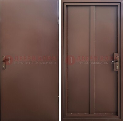 Техническая дверь с порошковым покрытием медный антик с двух сторон ДП-253 в Раменском