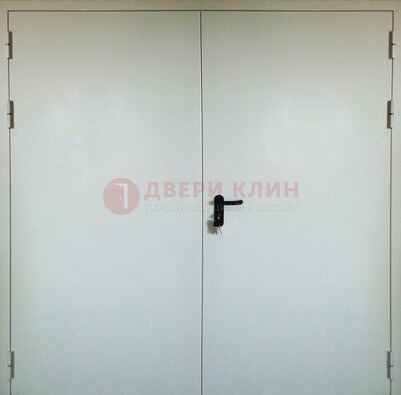 Белая металлическая техническая дверь ДТ-8 в Раменском