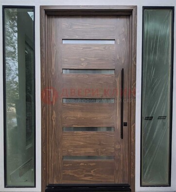 Железная дверь с виноритом и фрамугами ДВТ-189 в Раменском