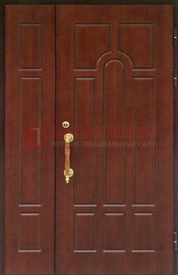 Стальная полуторная дверь для частного дома ПЛ-13 в Раменском