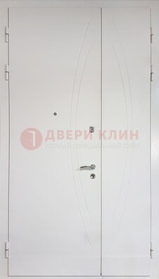 Современная полуторная стальная дверь с МДФ панелью ПЛ-25 в Раменском